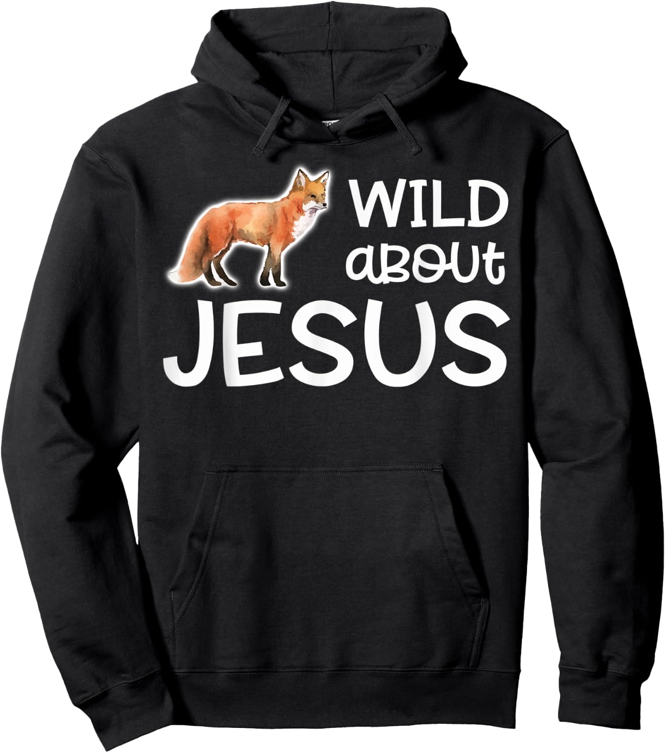 Wild About Jesus Shirt VBS Sunday School Teacher Pastor Fox Men Women Kids Hoodie - Hoodie | Black