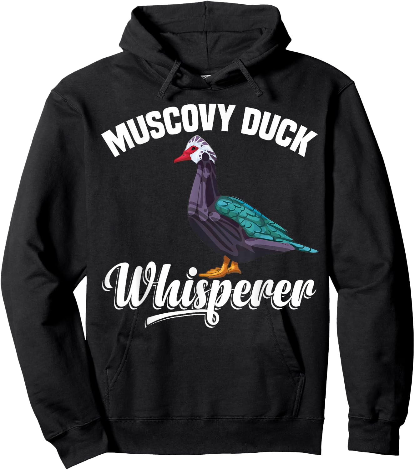 Muscovy Duck Dad Muscovy Duck Plush Food Muscovy Ducks Hoodie - Hoodie | Black