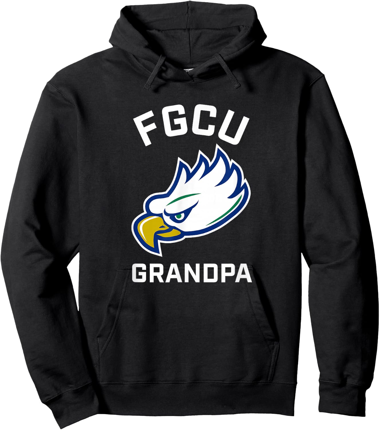 Florida Gulf Coast University FGCU Eagles Arched Grandpa Hoodie - Hoodie | Black