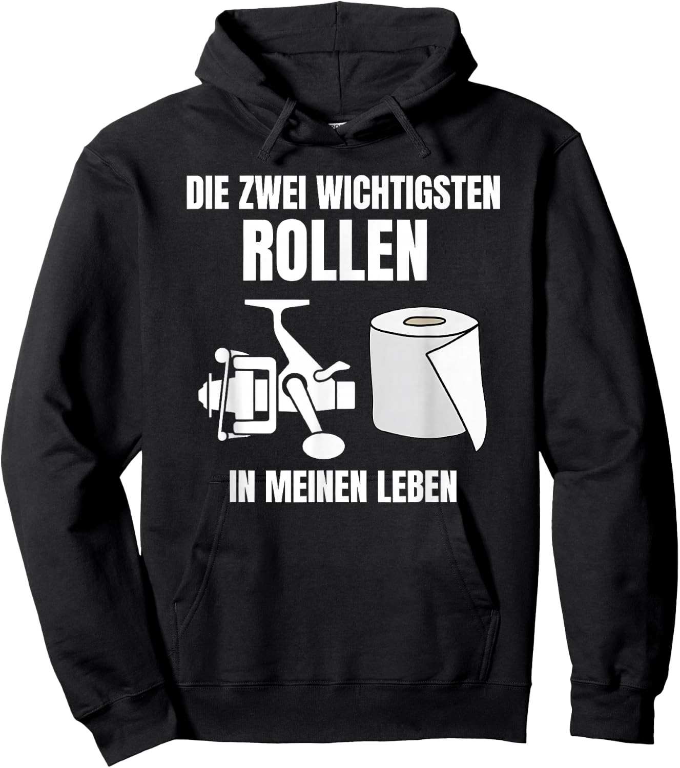 Die zwei wichtigsten rollen in meinen leben , black Hoodie - Hoodie | Black