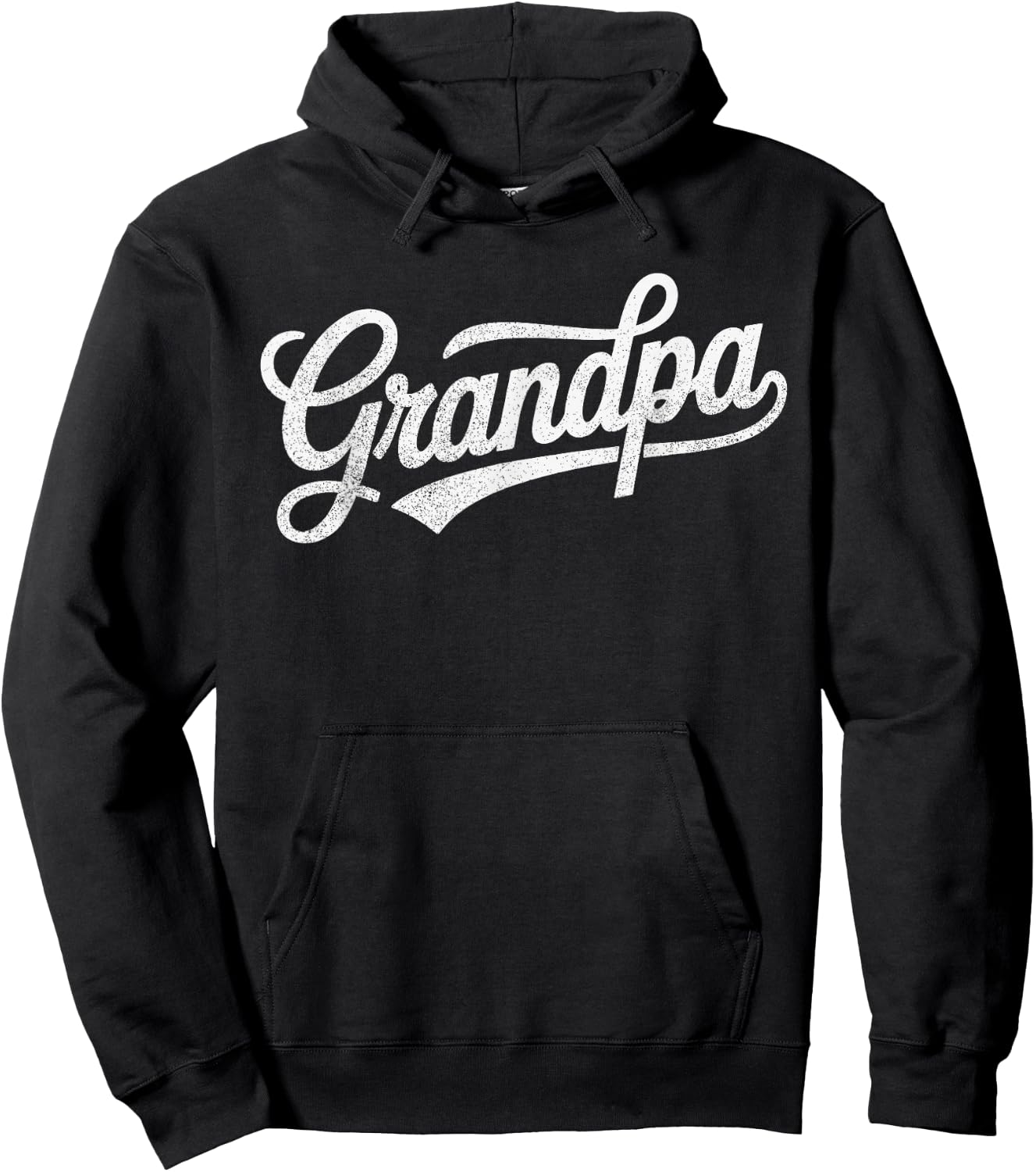 Vintage Distressed Classic Grandpa Father's Day Hoodie - Hoodie | Black