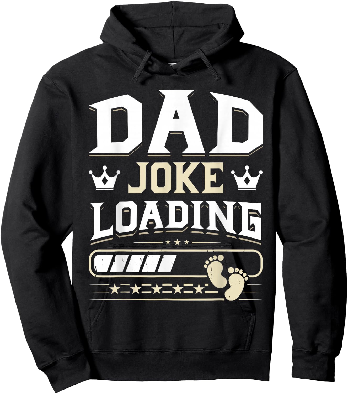 Funny Dad Joke Loading Happy Fathers Day Men Dad Grandpa Hoodie - Hoodie | Black