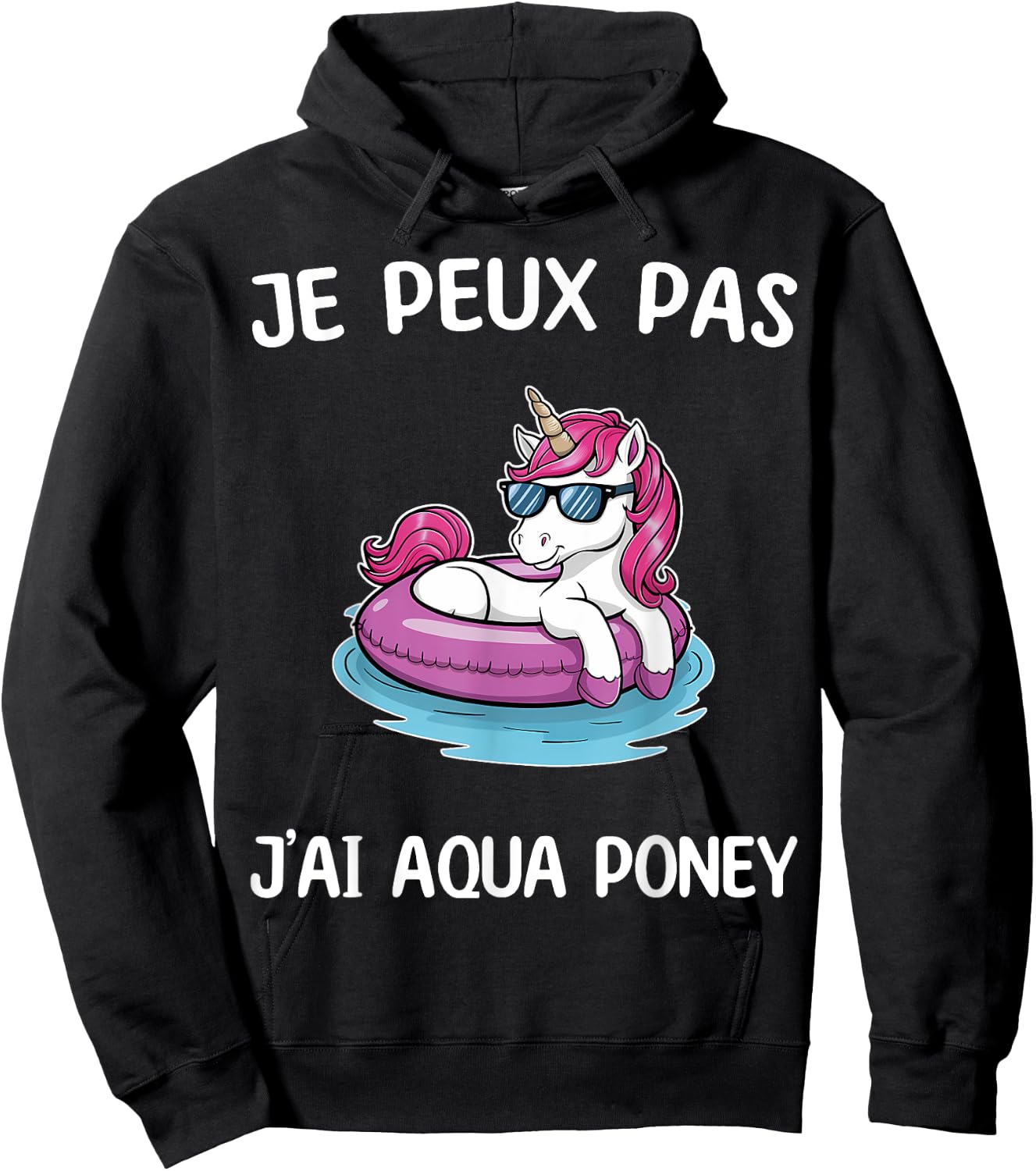 I Can't Have Aqua Pony , Black, S Hoodie - Hoodie | Black