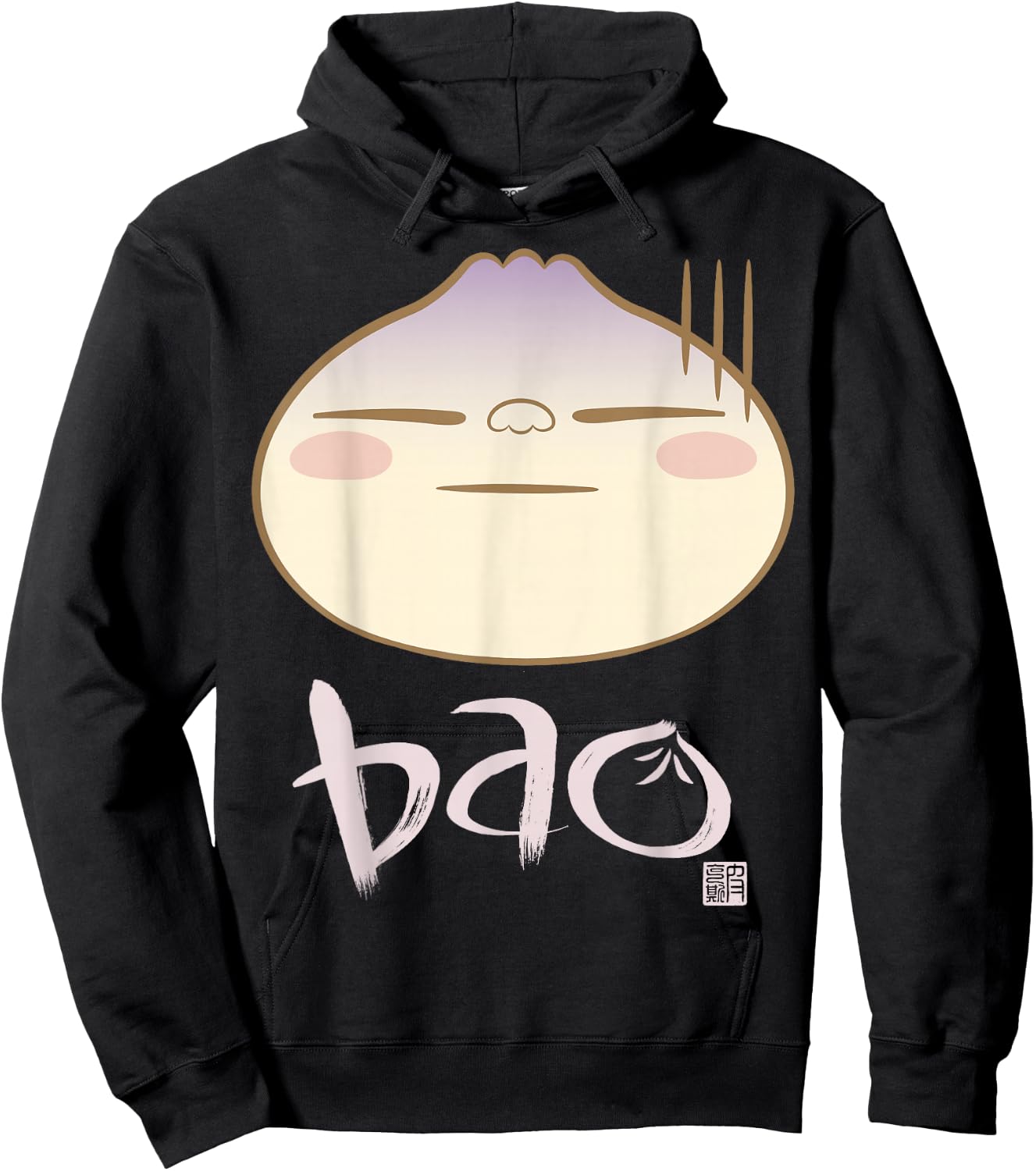 Disney Pixar Bao Dumpling Face Graphic Hoodie - Hoodie | Black