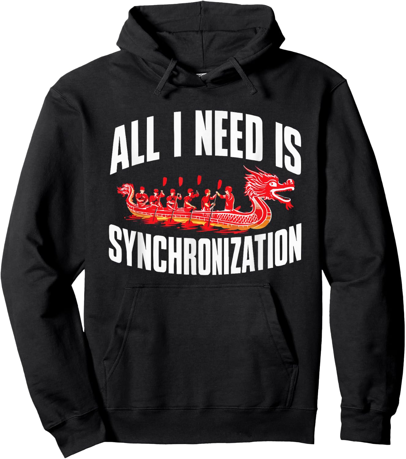 Dragon Boat Racing Paddler Dragonboating Dragonboat Hoodie - Hoodie | Black
