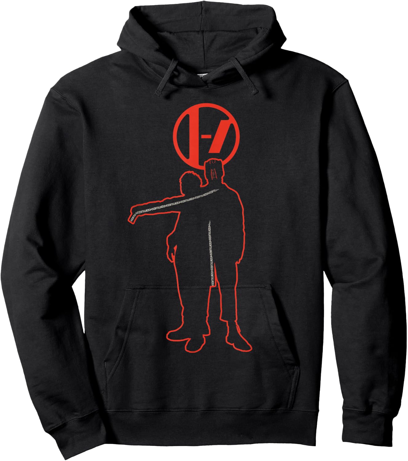 Twenty One Pilots Silhouettes Dot , black Hoodie - Hoodie | Black