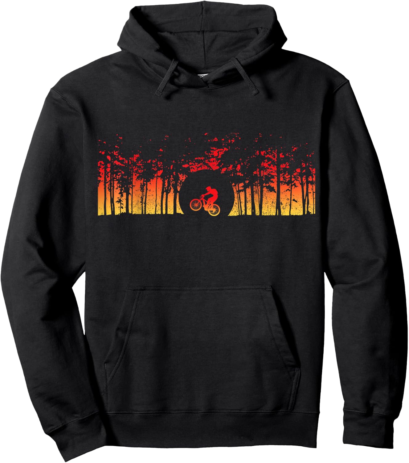 Mountain Bike MTB Downhill Biking Vintage Mountain Biker Hoodie - Hoodie | Black