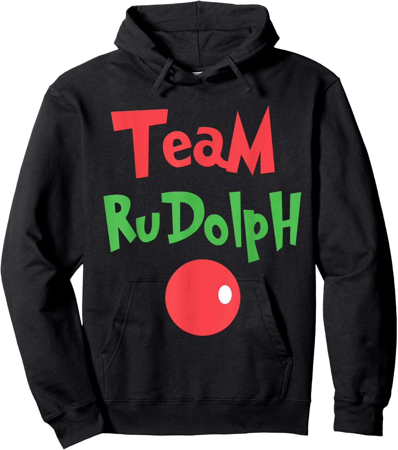 Team Rudolph - Rudolph The red Nose Reindeer Hoodie - Hoodie | Black