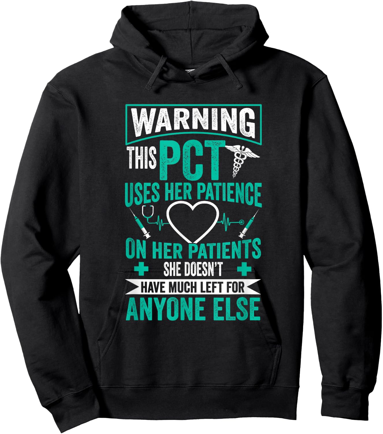 PCT Nurse - Patient Care Technician Hoodie - Hoodie | Black