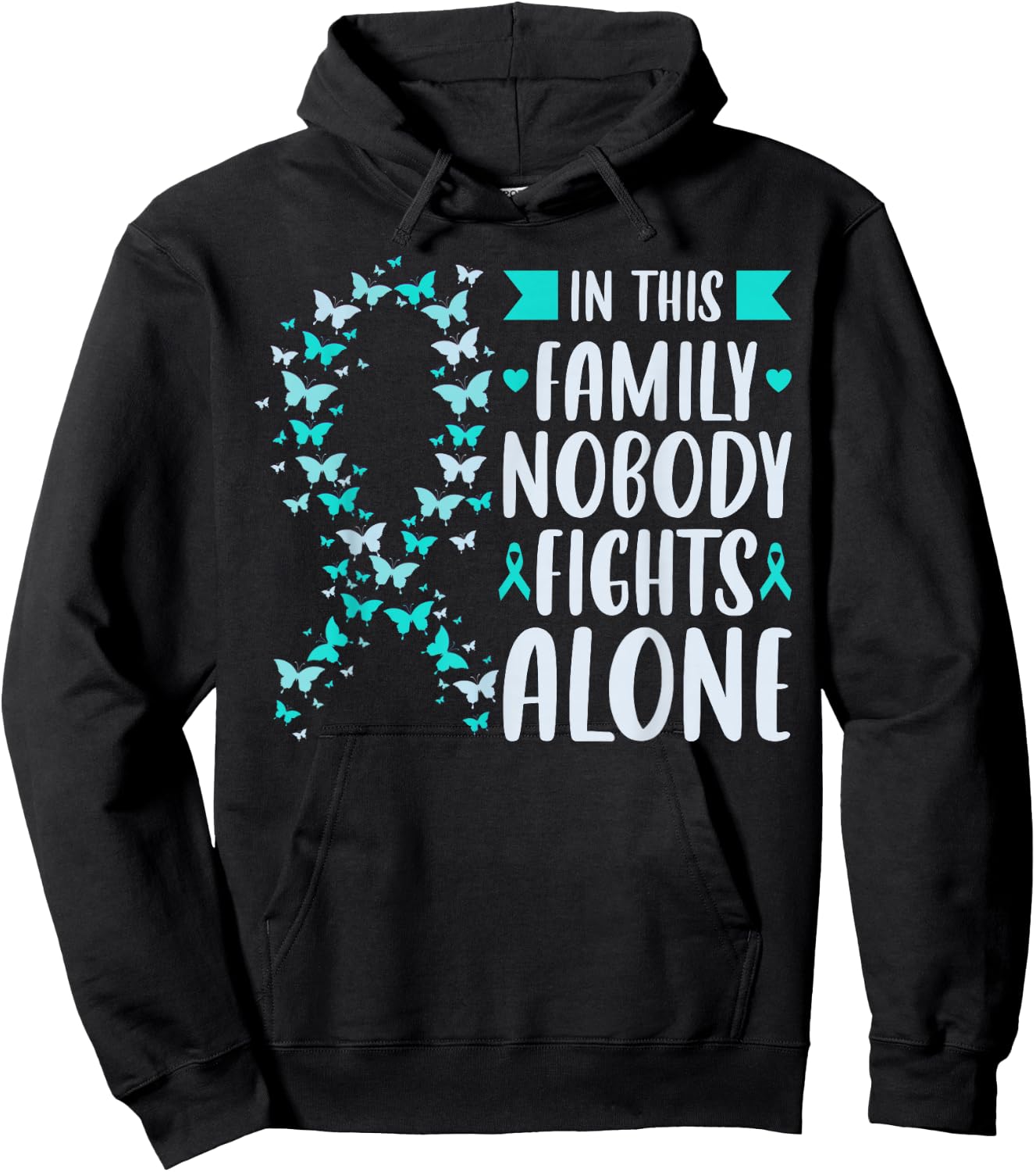 Sexual Assault Awareness Support Hoodie - Hoodie | Black
