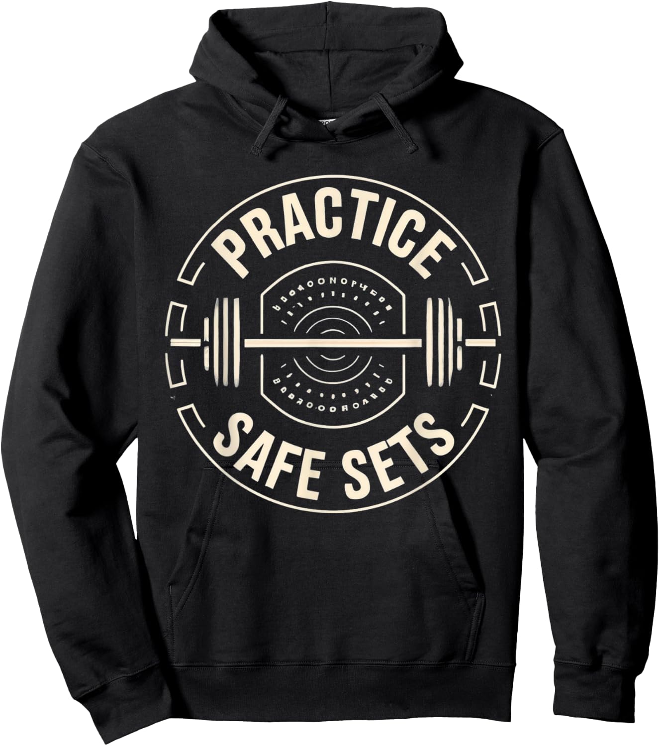 Practice Safe Sets Gym Workout Meme Fitness Lifting Joke Hoodie - Hoodie | Black