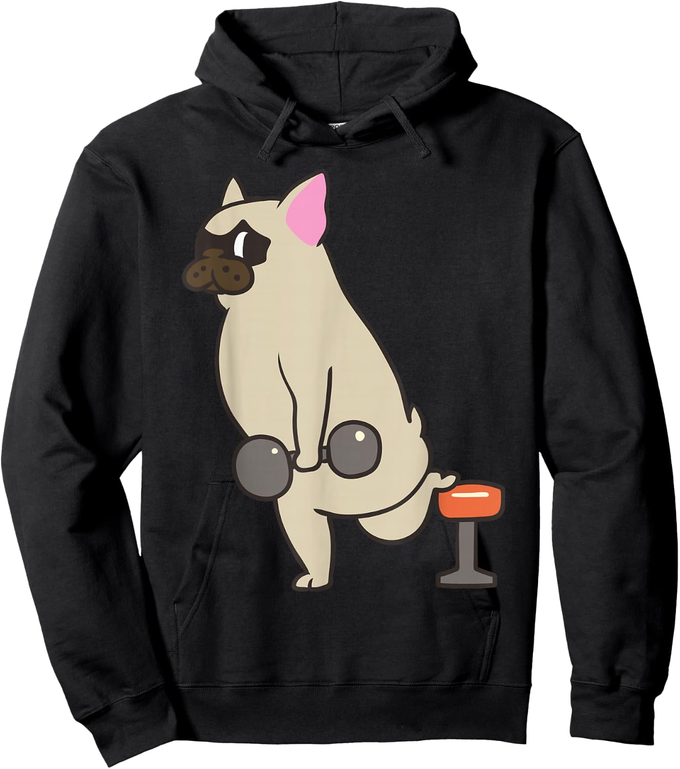 Bulgarian split squat Frenchie Hoodie - Hoodie | Black