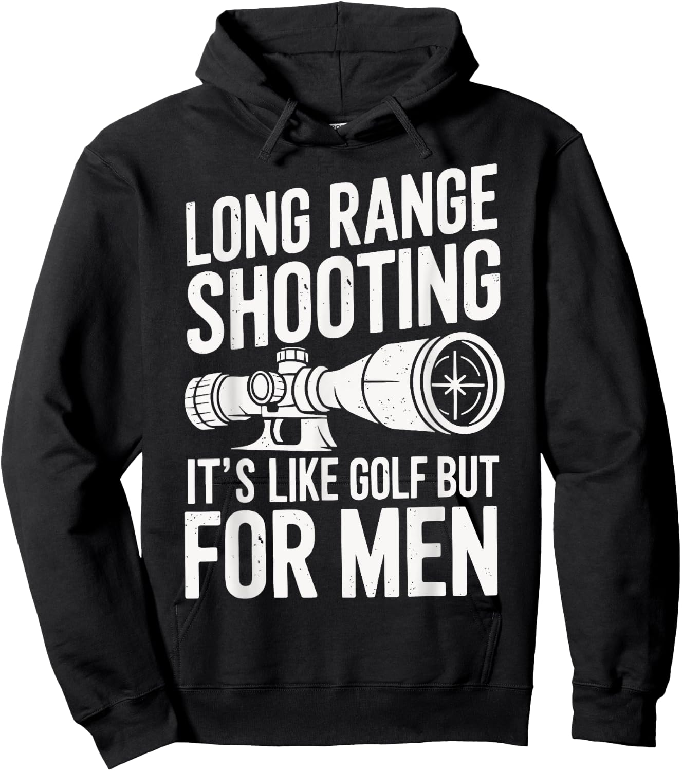 Long Range Shooting Its Like Golf But Hoodie - Hoodie | Black