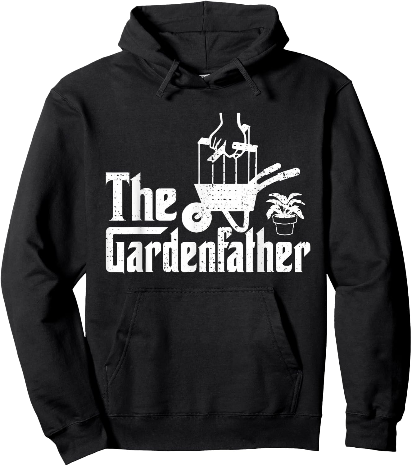 Best Gardening Father's Day Gardenfather Dad Gardener Daddy Hoodie - Hoodie | Black