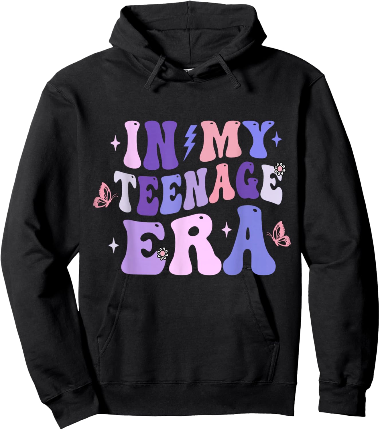 In My Teenage Era Hoodie - Hoodie | Black