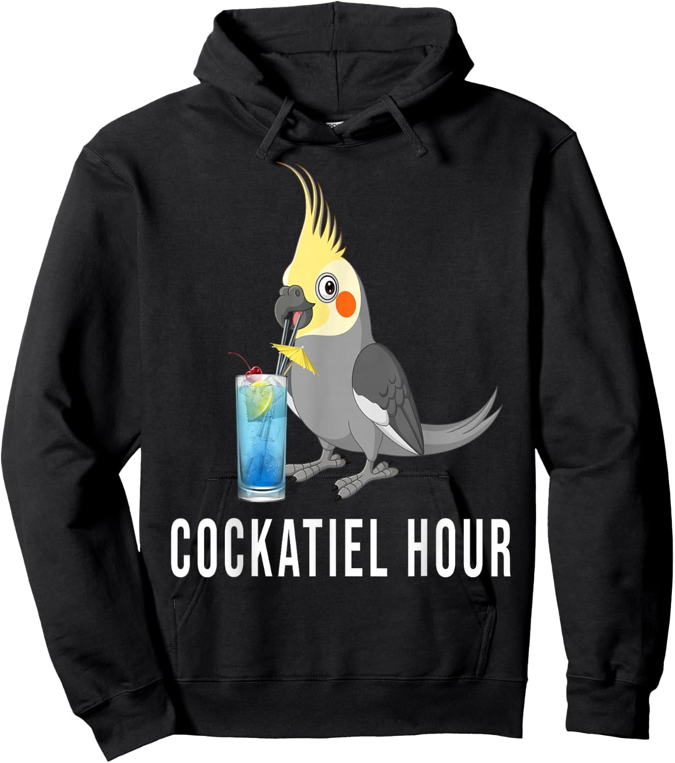 Cockatiel Hour Bird Lovers Nymphensitti Hoodie - Hoodie | Black