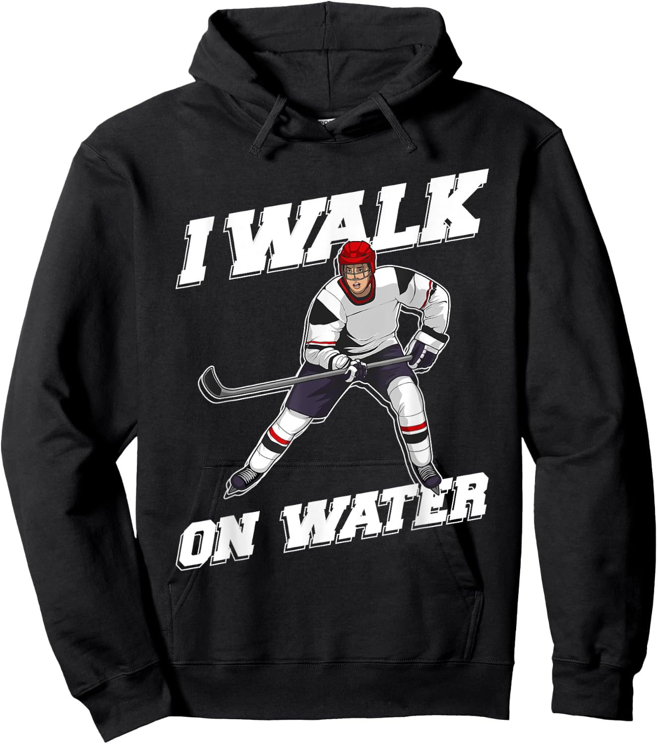 Cool Ice Hockey Player Art Women Ice Hockey Lover Hoodie - Hoodie | Black