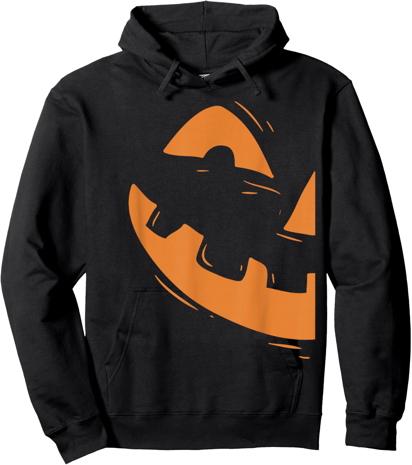 Jack-O-Lantern Shirt Pumpkin Face Halloween Matching Couple Hoodie - Hoodie | Black
