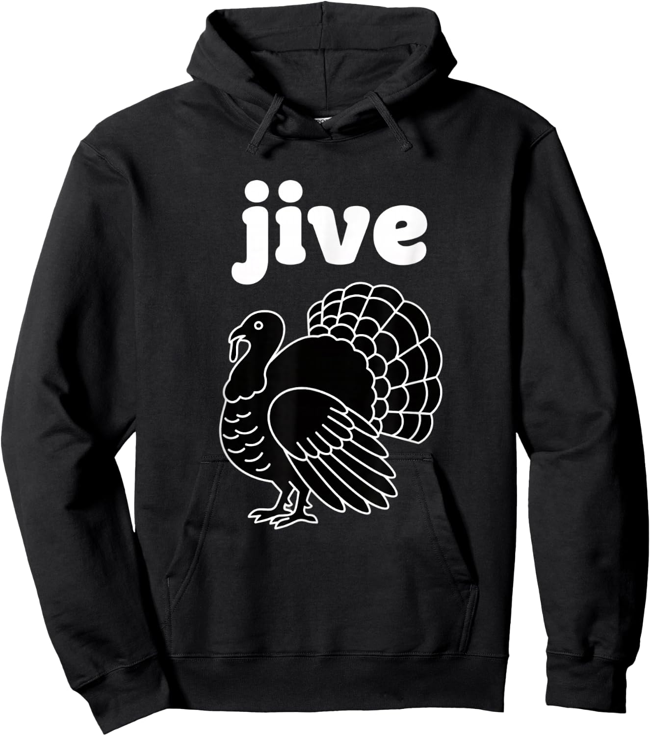 Jive Thanksgiving Turkey Retro Vintage Turkey Day Design Hoodie - Hoodie | Black