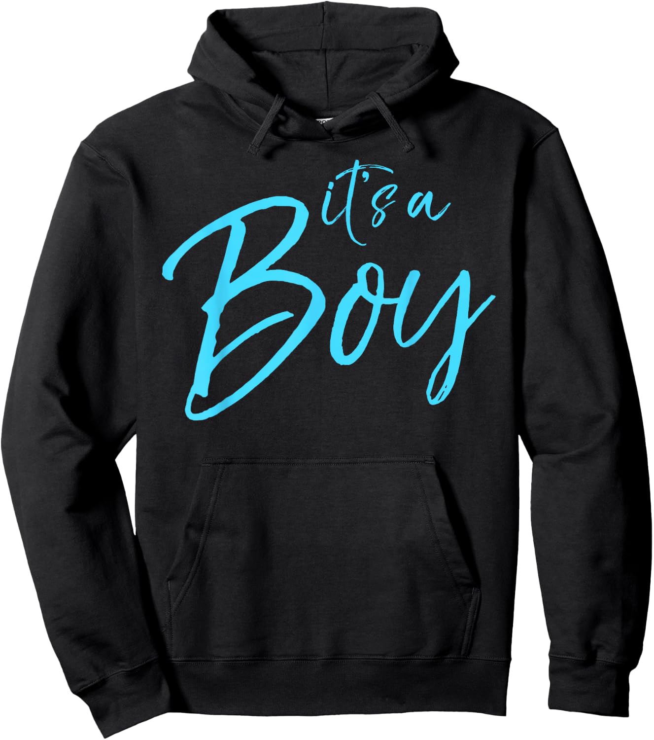 It's a Boy Shirt Fun Cute Blue Gender Reveal Pregnancy Hoodie - Hoodie | Black