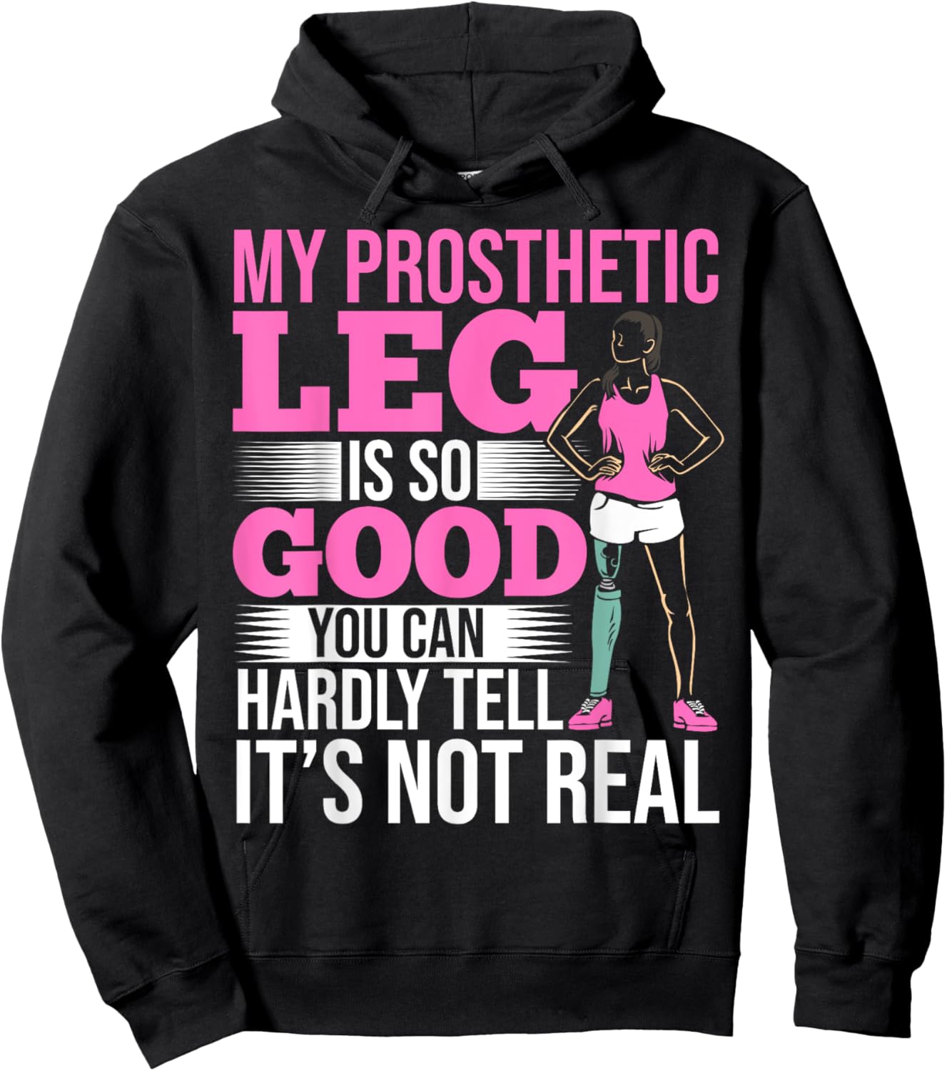 Prosthetist Leg Amputee Orthotist Amputation Leg Prosthetic Hoodie - Hoodie | Black
