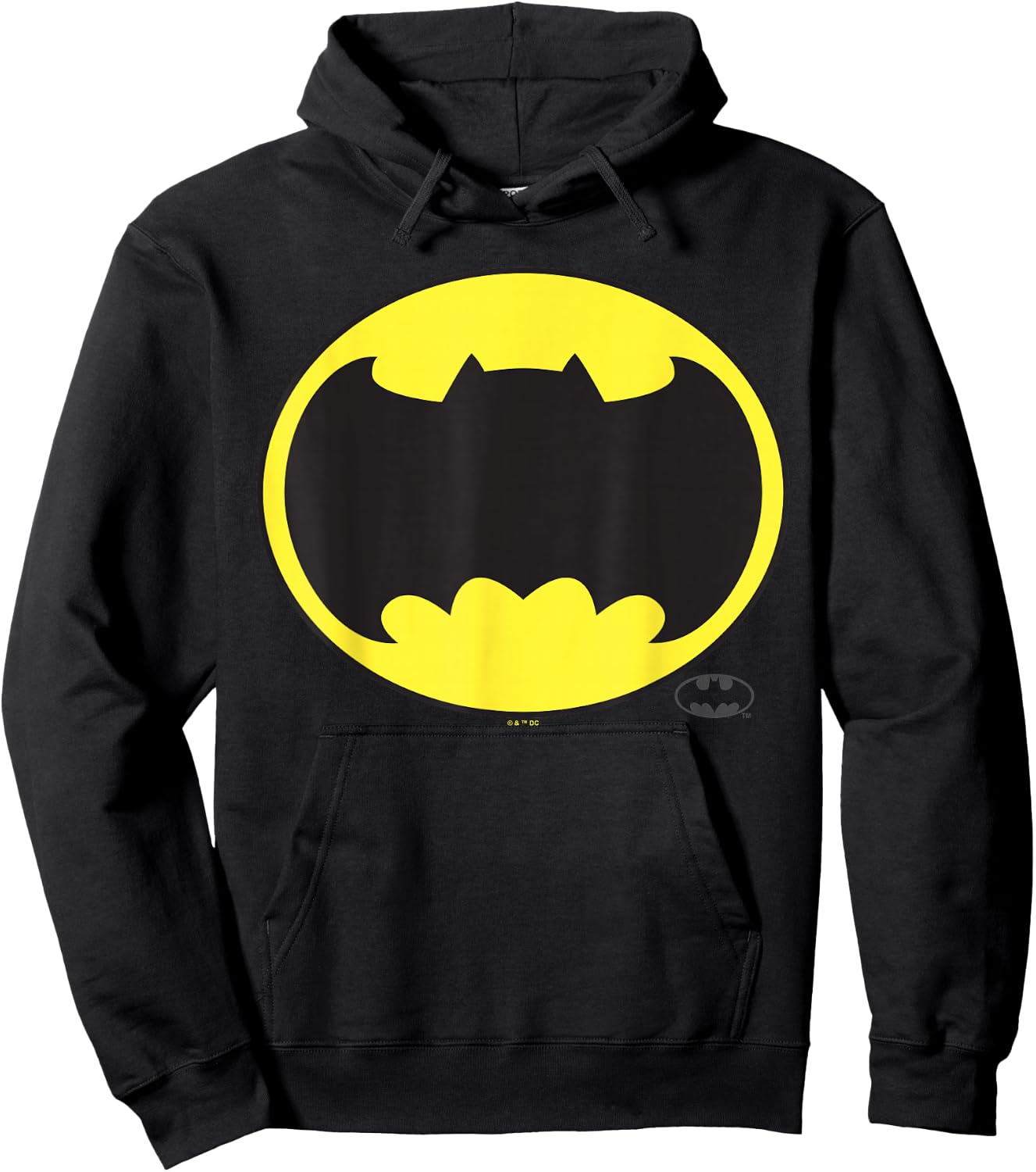 Batman Frank Miller Wide Bat Logo Hoodie - Hoodie | Black