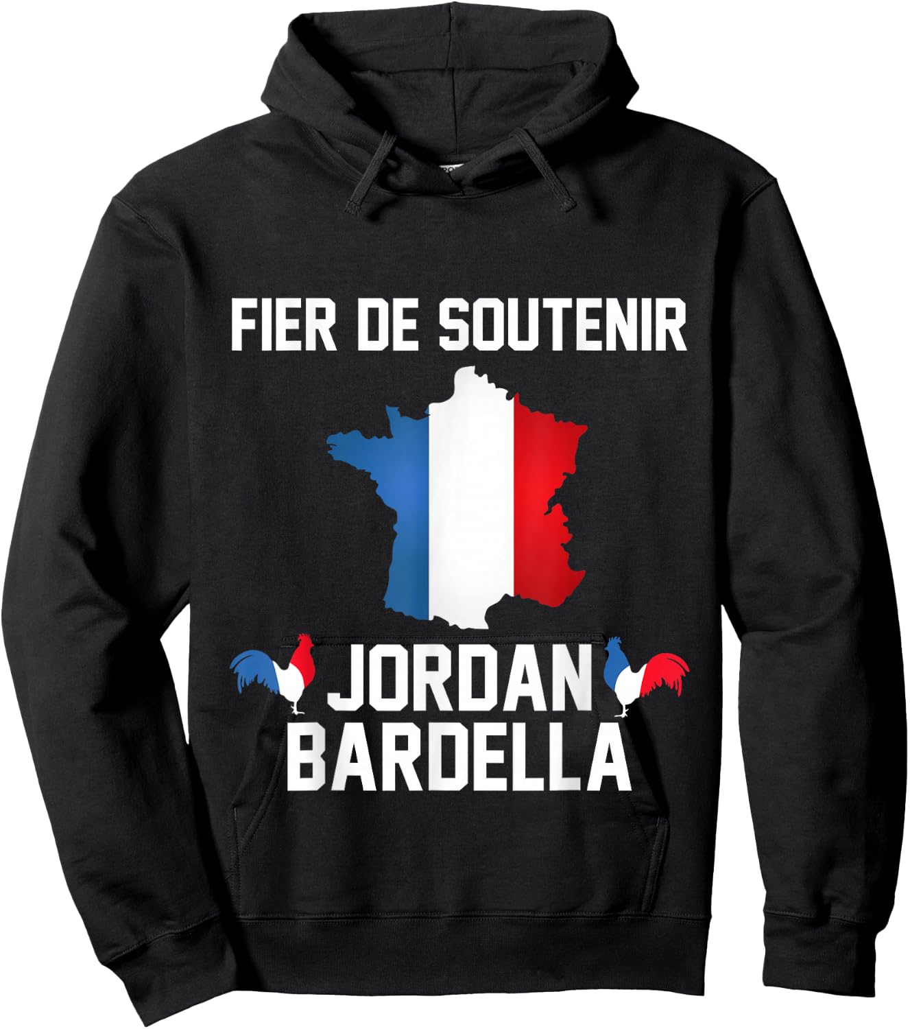 Proud Support Bardella France Gathering 2027 French Hoodie - Hoodie | Black