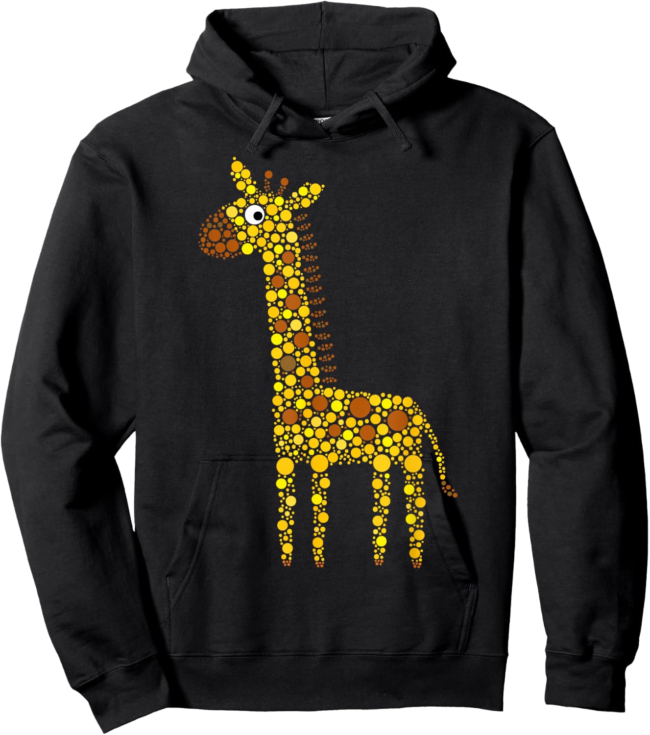 Dot Day Giraffe Polka Dot Art Kids Boys Girls Hoodie - Hoodie | Black