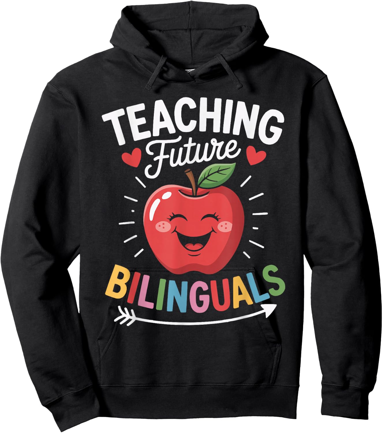 Bilingual Teacher Spanish Teaching Language Learning Hoodie - Hoodie | Black