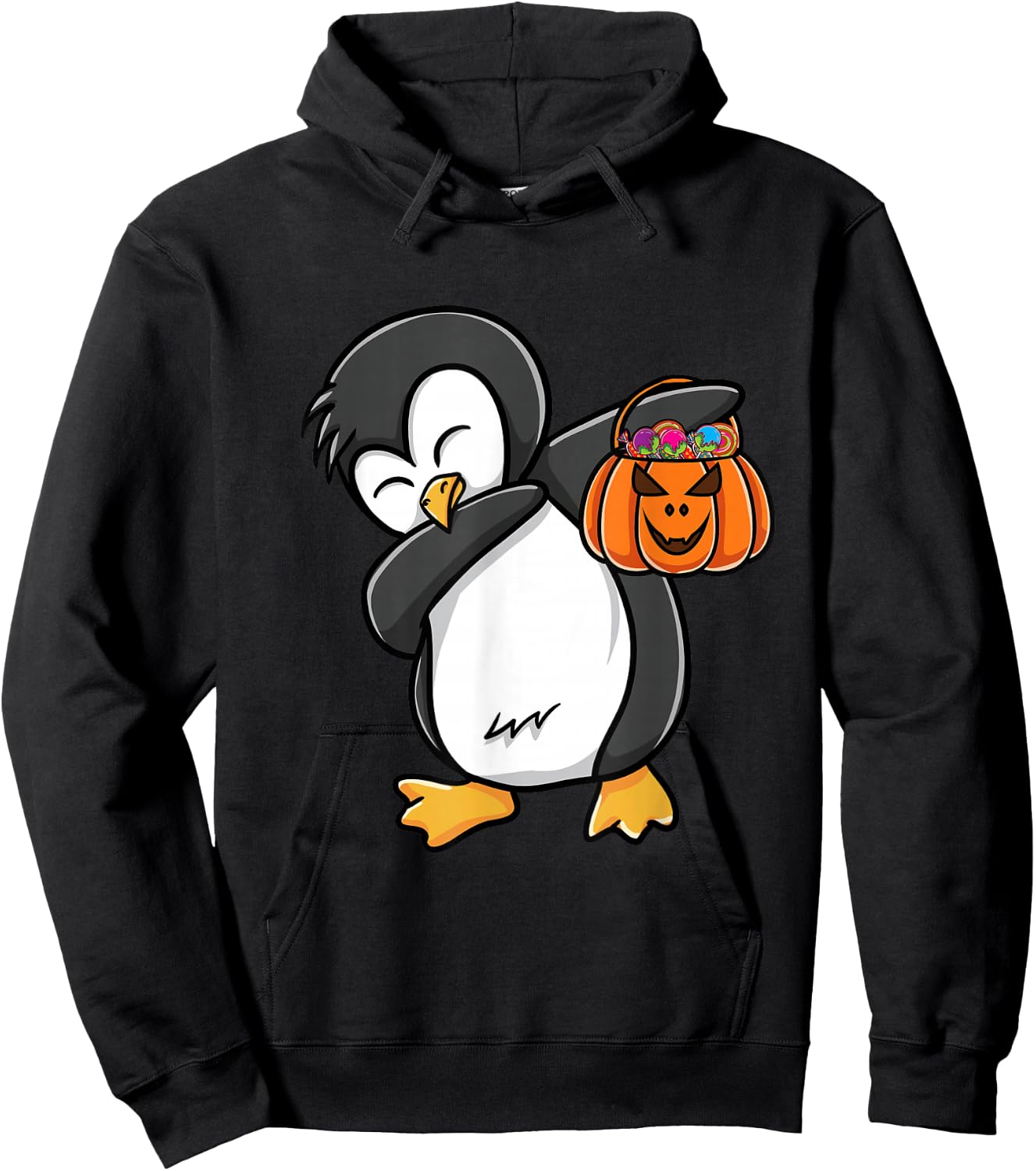 Dabbing Penguin Halloween Hoodie - Hoodie | Black