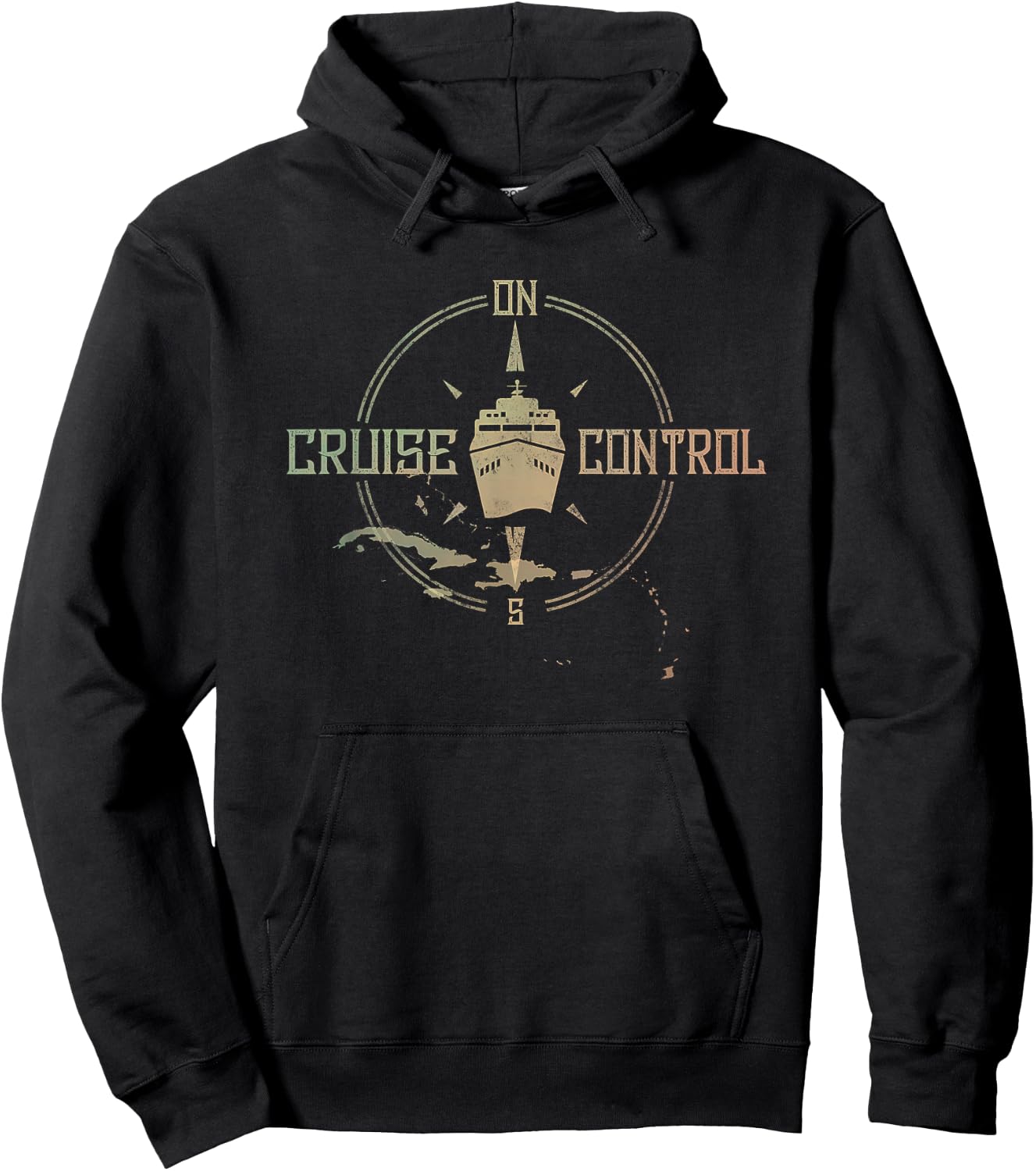 On Cruise Control Funny Cruising family shirt vacation gift Hoodie - Hoodie | Black