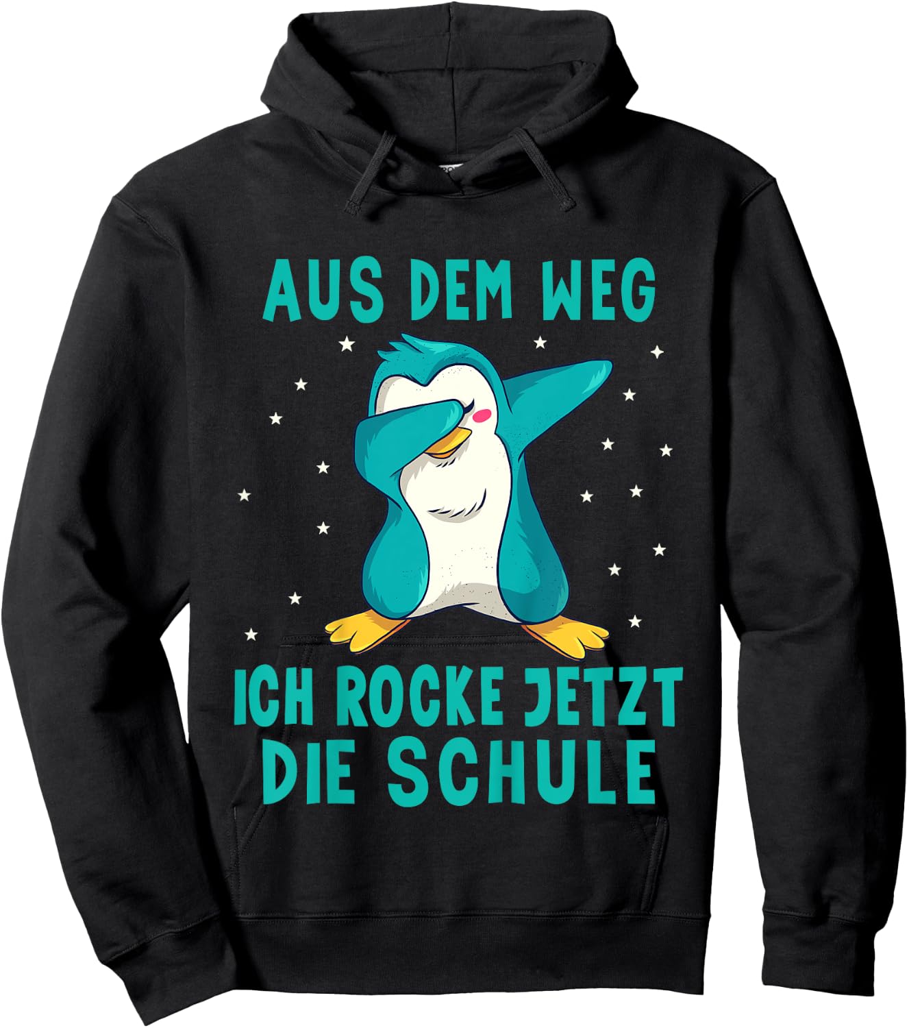 Einschulung Schulkind Pinguin Schulanfang Hoodie - Hoodie | Black
