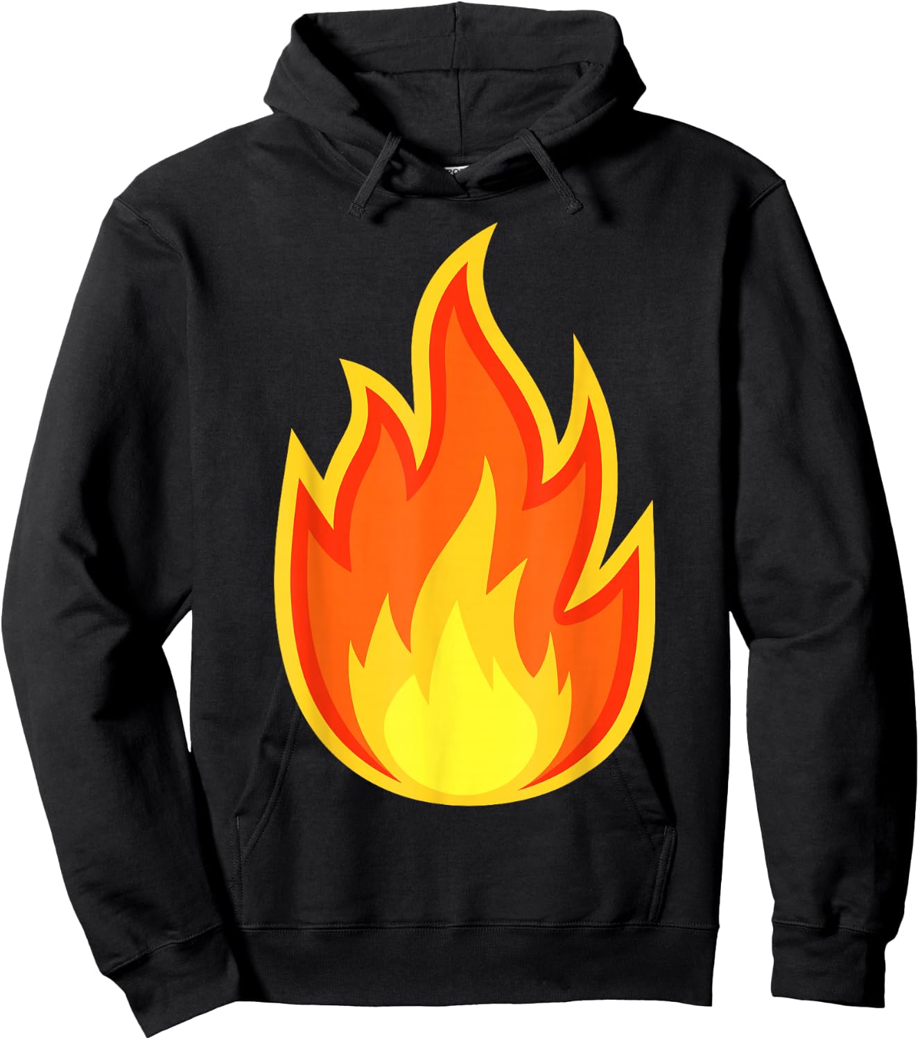 Fire Flame Costume Adult Kids Men Women , Black, S Hoodie - Hoodie | Black
