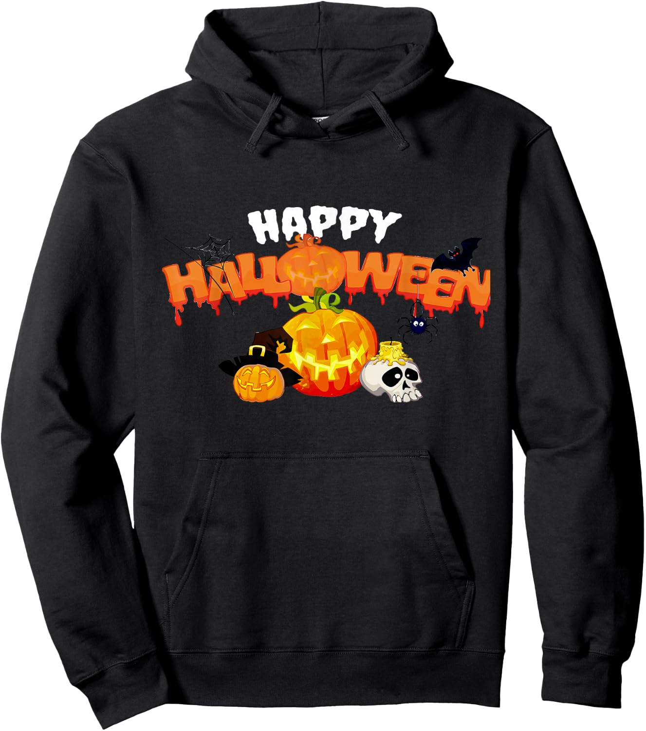 Trick Or Treat Halloween Funny Pumpkin Happy Halloween 2024 Hoodie - Hoodie | Black