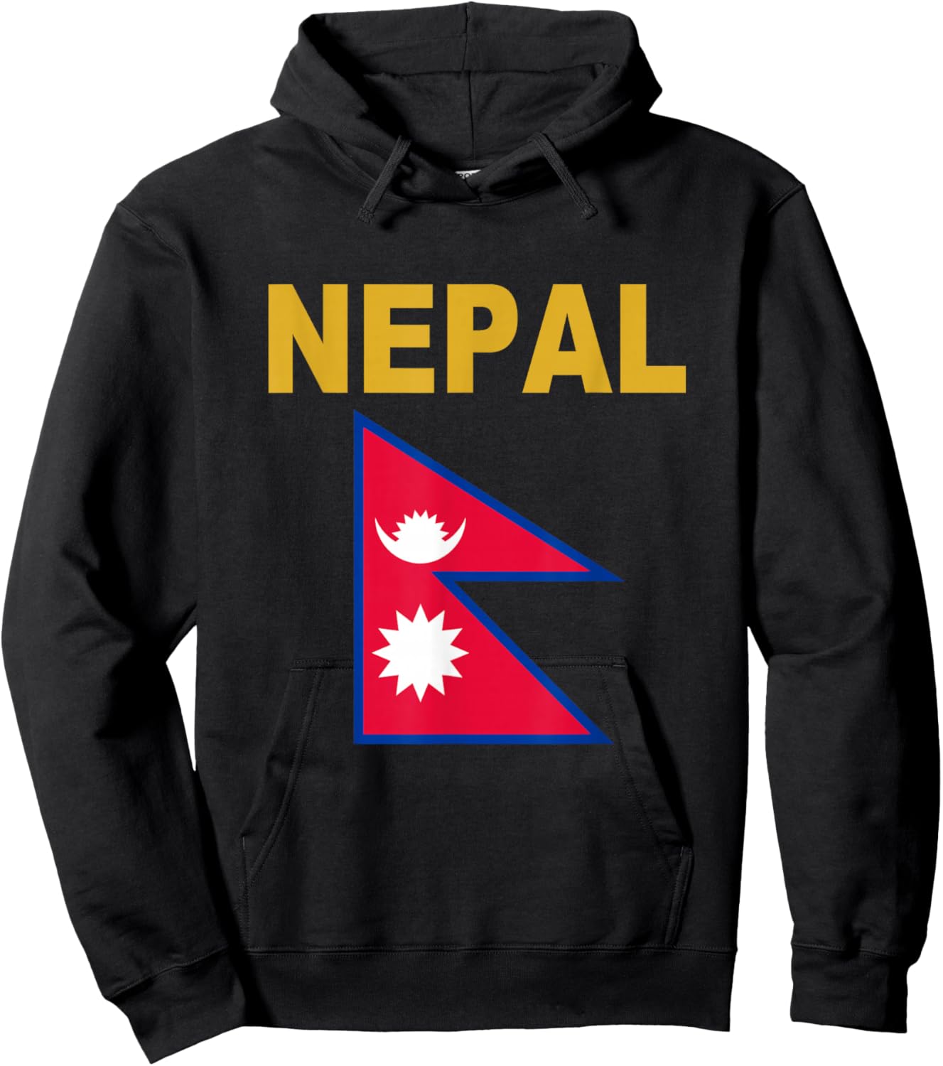 Nepal Flag Cool Nepalese Flags Gift Top Hoodie - Hoodie | Black