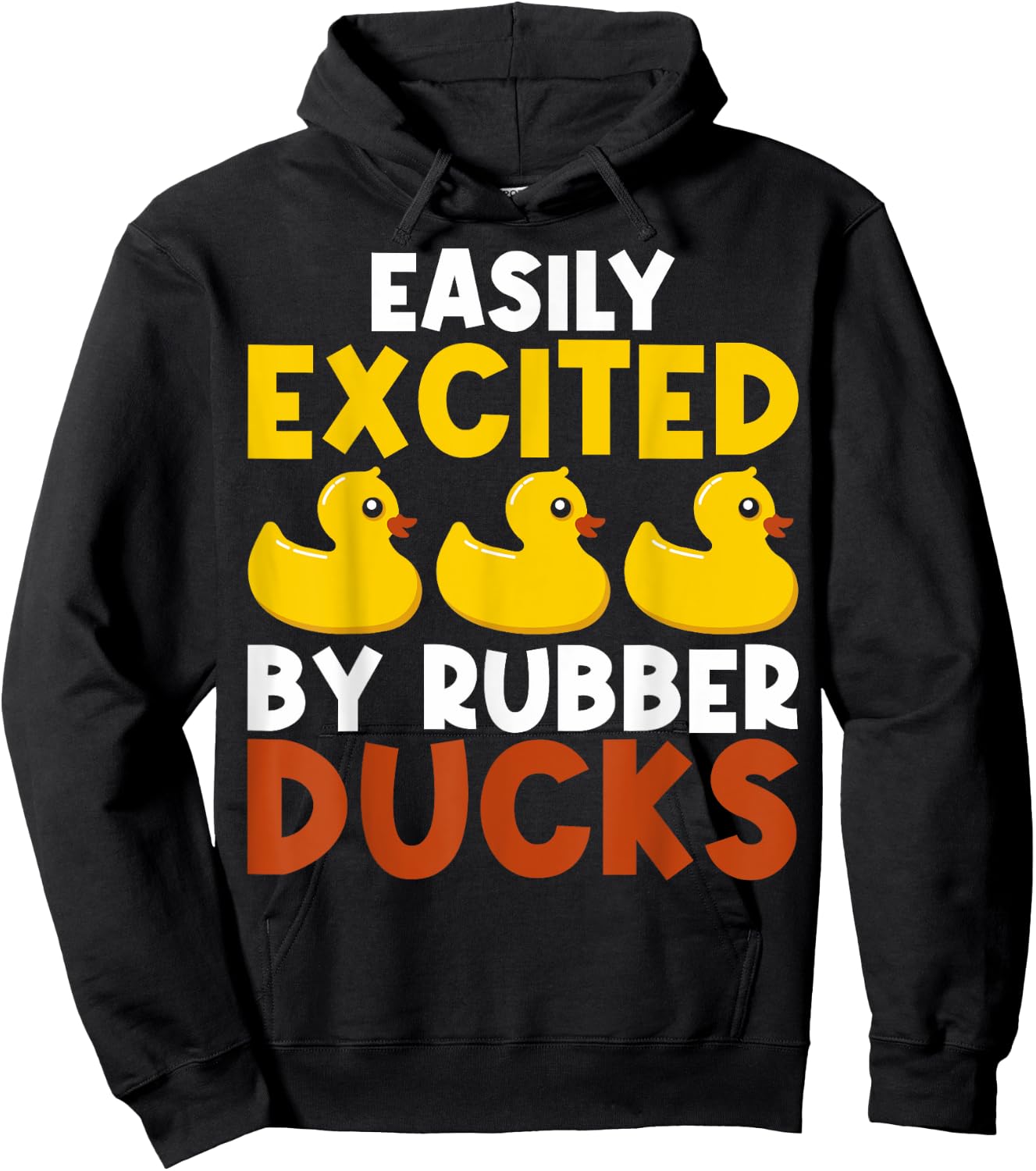Easily Distracted By Rubber Ducks Rubber Duck Lovers Hoodie - Hoodie | Black