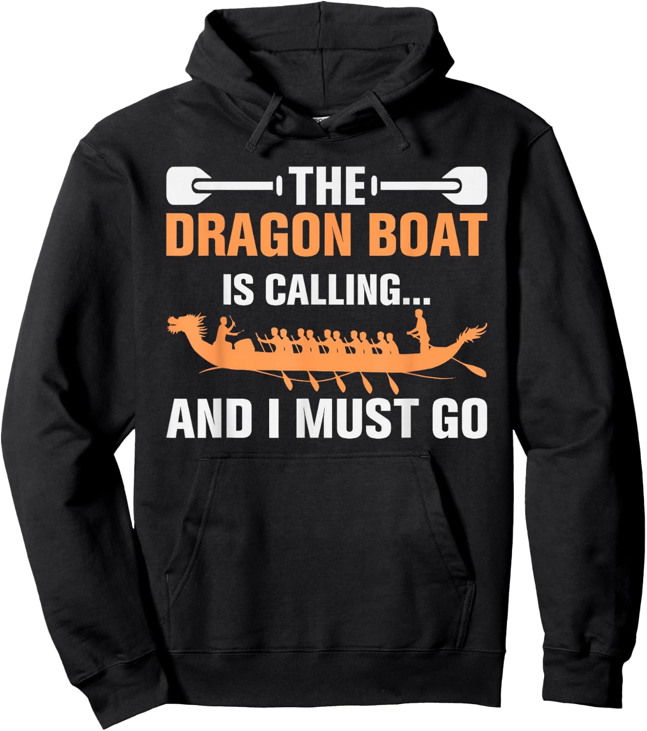Dragon Boat is Calling Paddler Racing Crew Hoodie - Hoodie | Black