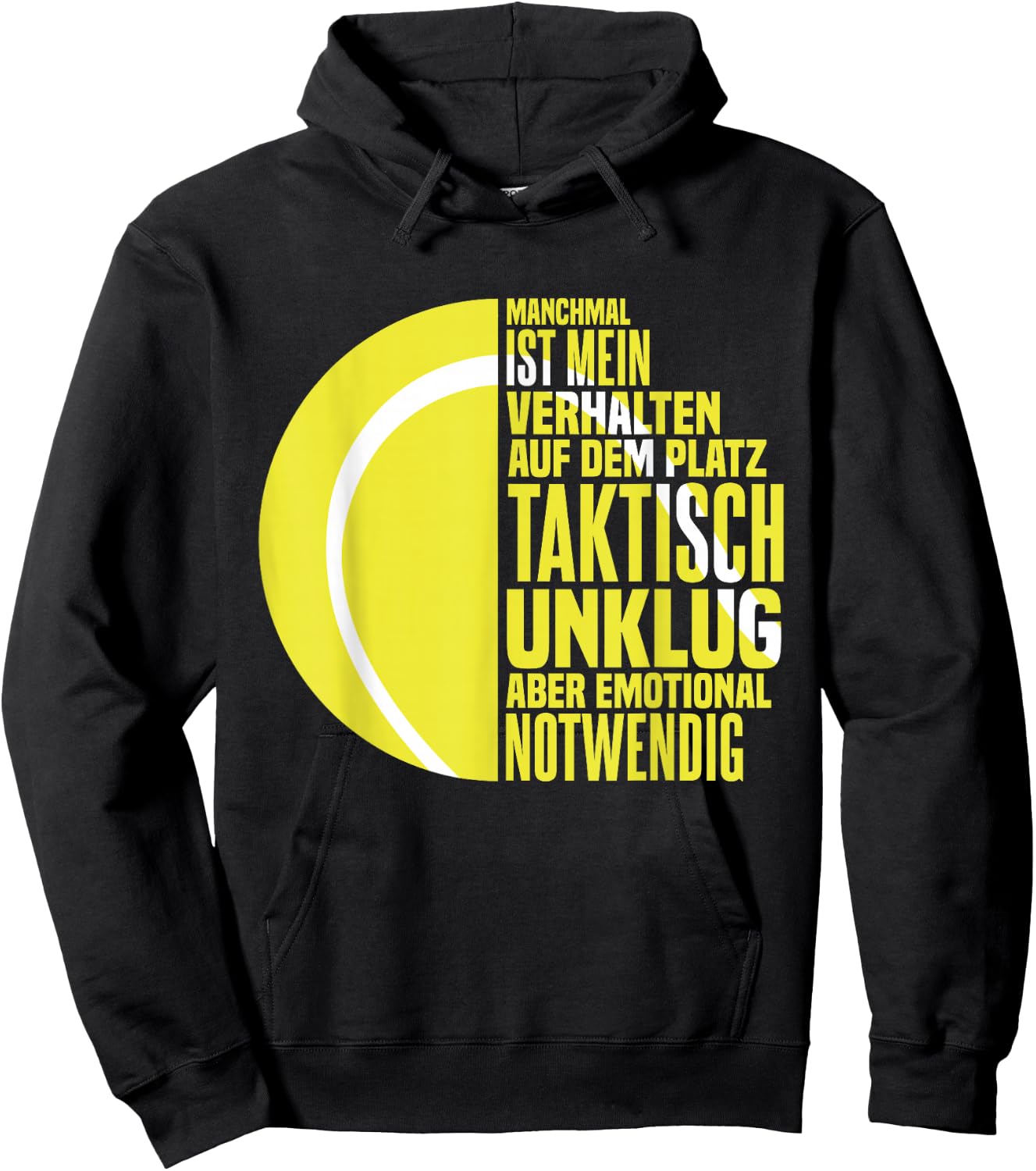 Tennisspieler Tennis Tennis Spieler Sprüche Hoodie - Hoodie | Black