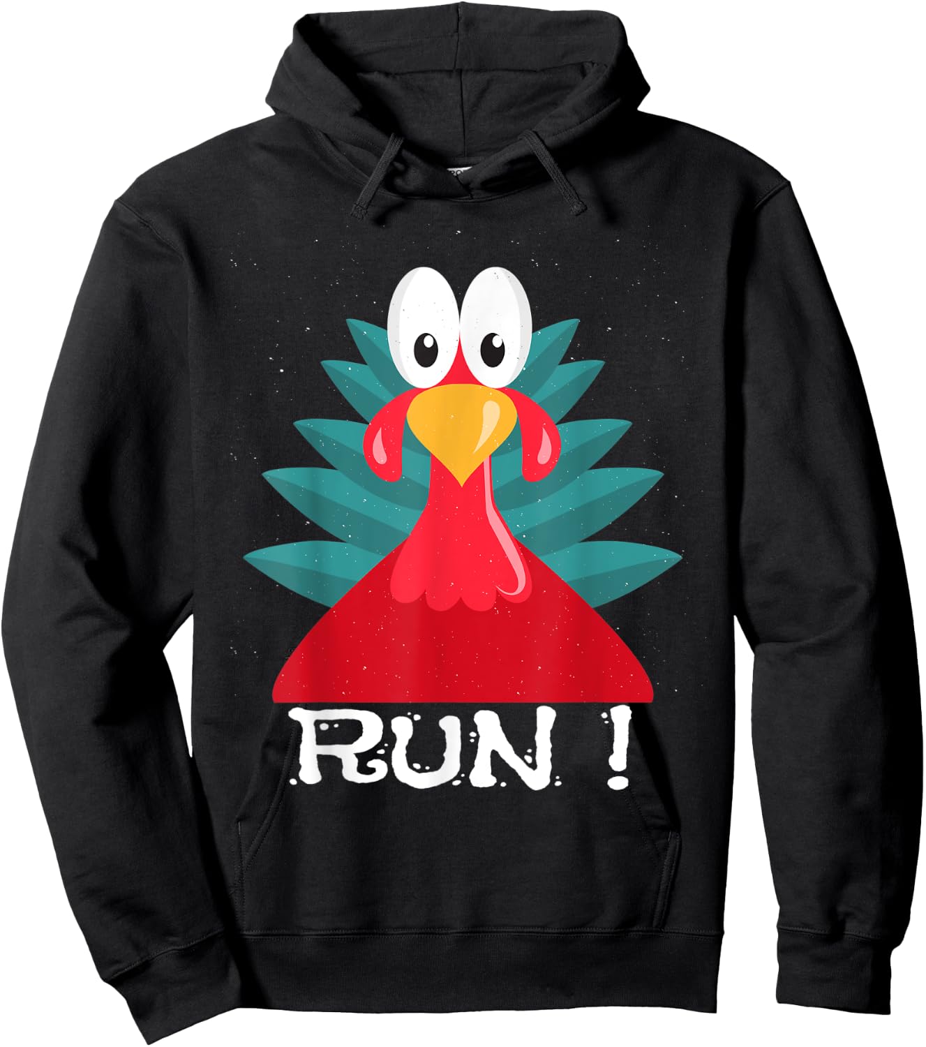 turkey adult costume running T shirt Hoodie - Hoodie | Black