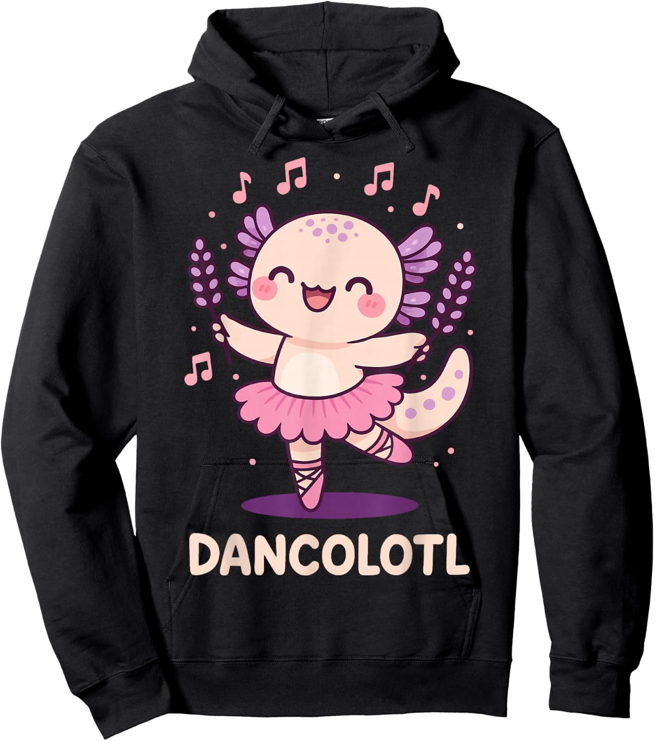 Dancolotl Axolotl Dancing Hoodie - Hoodie | Black