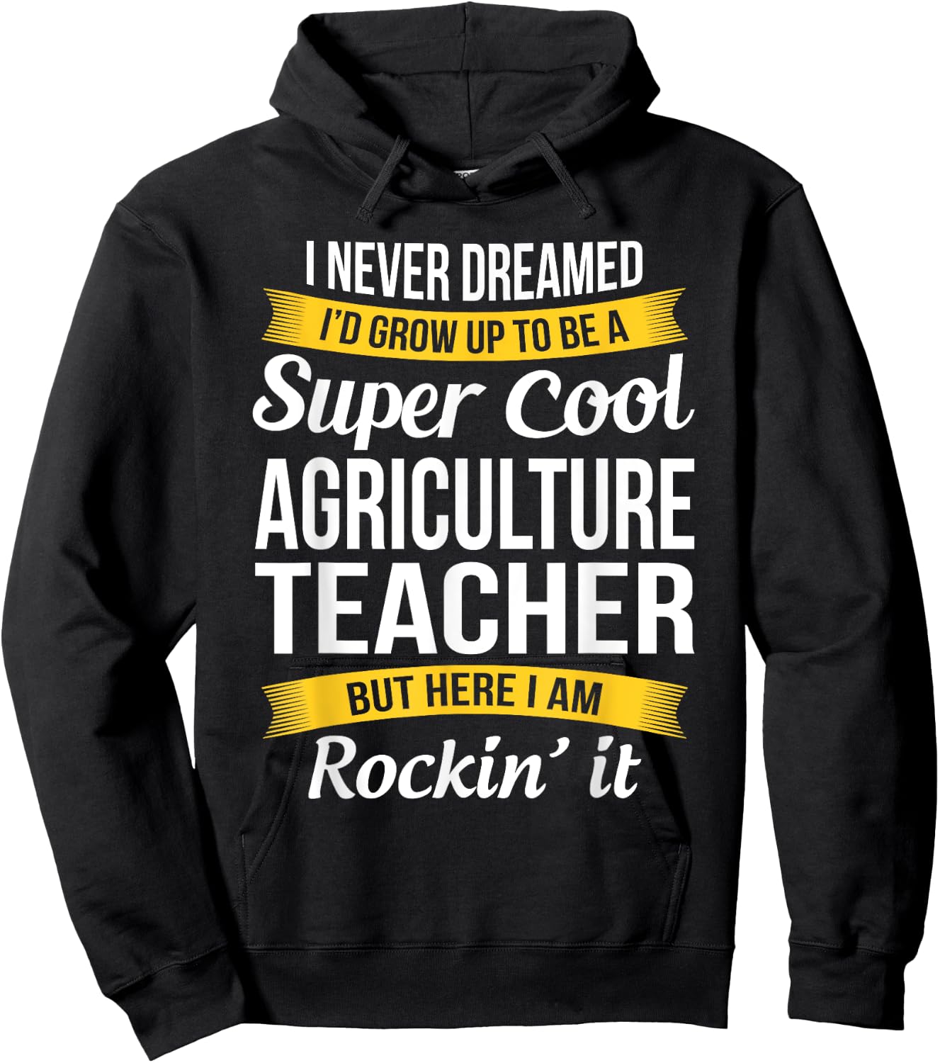 Agriculture Teacher Funny Gift Appreciation AG Teacher Hoodie - Hoodie | Black