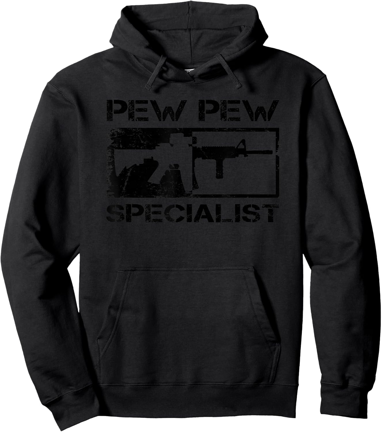 Pew Pew Specialist - 5.56 Pro Gun AR15 Rifle M4 Funny Gun Hoodie - Hoodie | Black