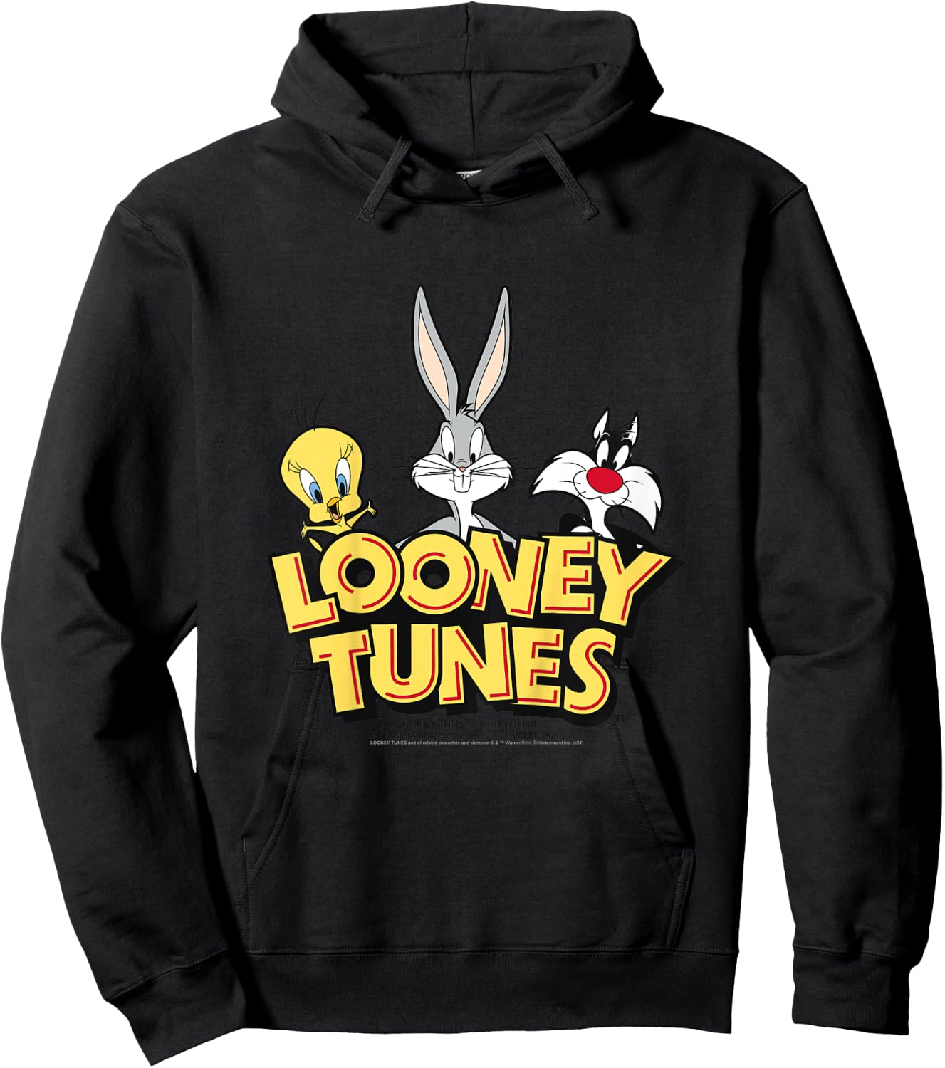 Kids Looney Tunes Group Camiseta , Black, 2 Hoodie - Hoodie | Black