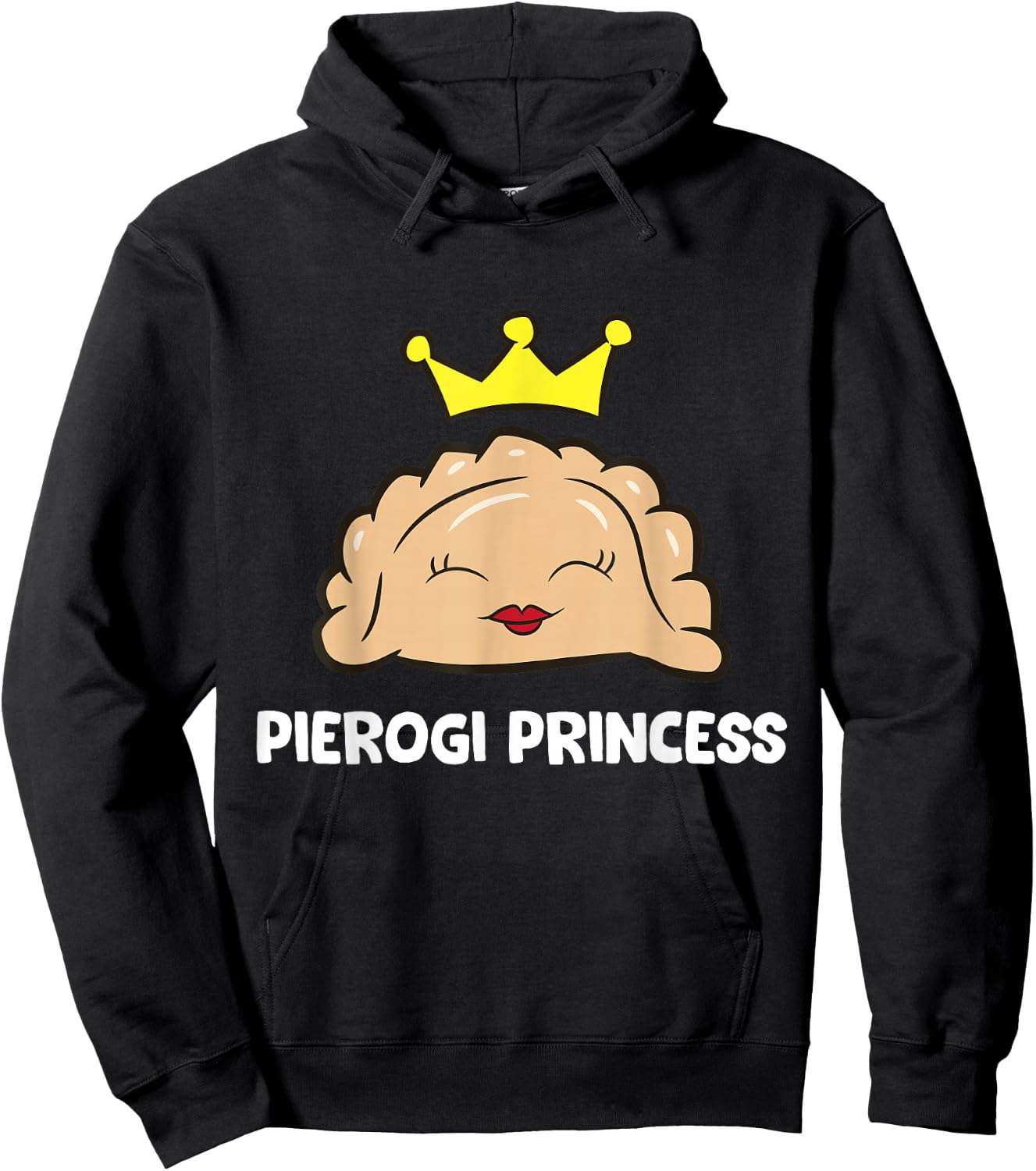 Pierogi Princess Girls Women Polish Pierogi Maker Hoodie - Hoodie | Black