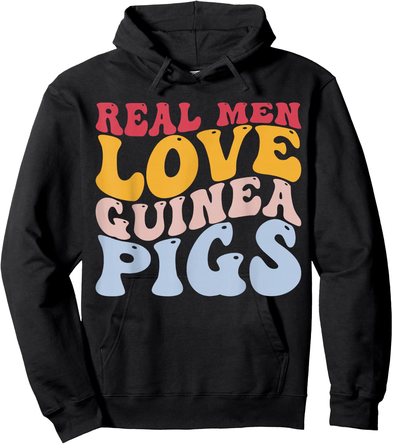 Real Men Love Guinea Pigs Guinea Pig Hoodie - Hoodie | Black