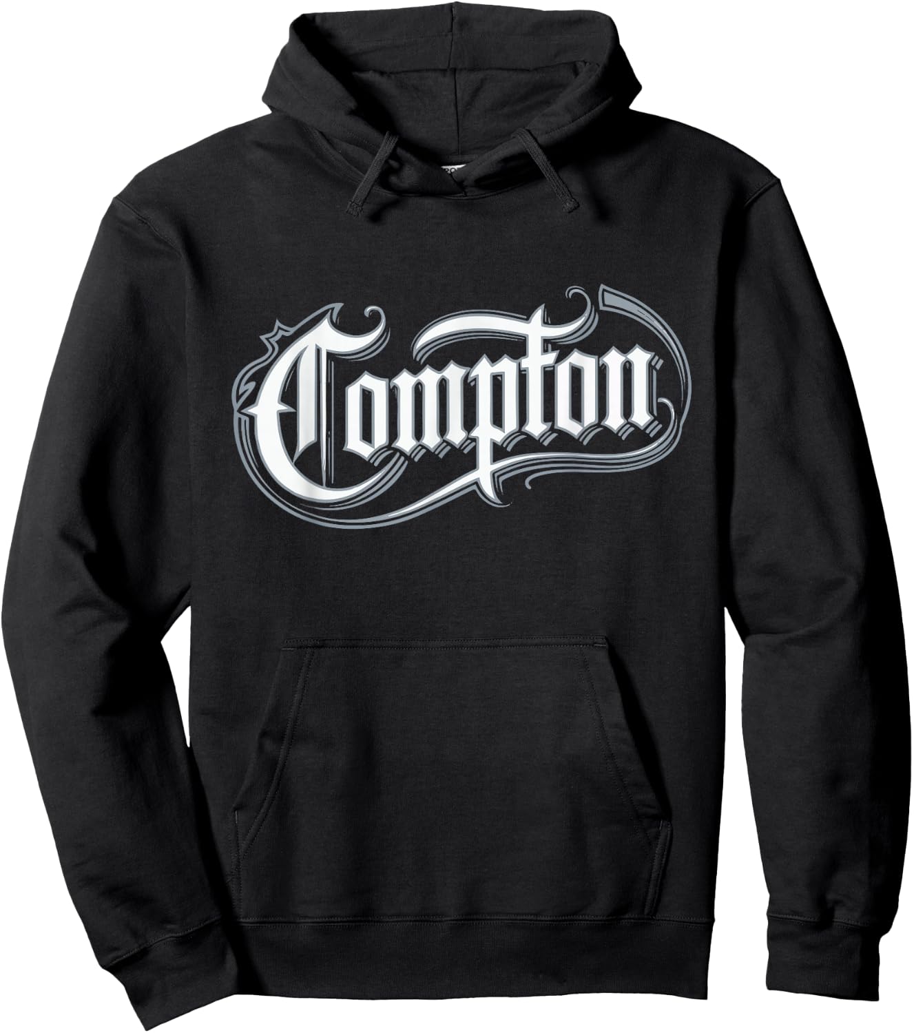 Compton West Coast Rap Gangsta Style 06 , Black, S Hoodie - Hoodie | Black