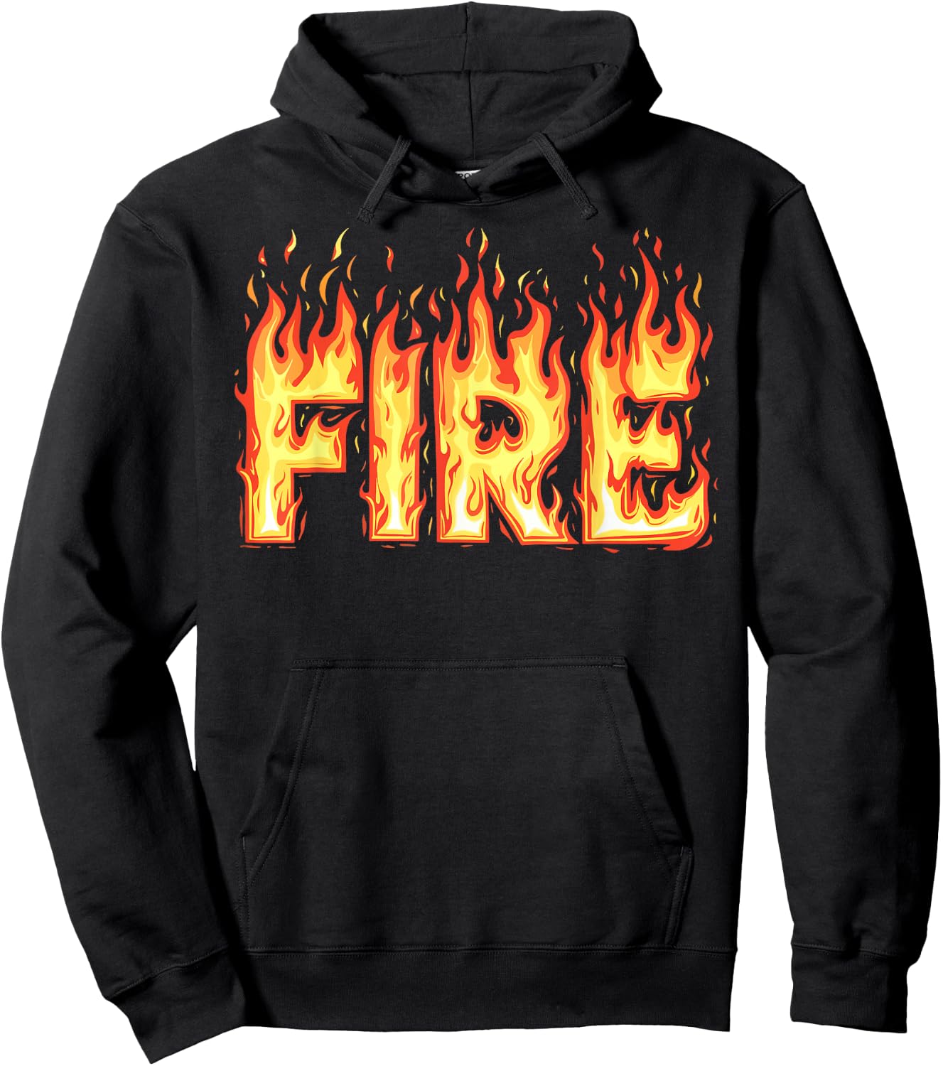 Fire Flame Costume Adult Kids Men Women , Black, S Hoodie - Hoodie | Black