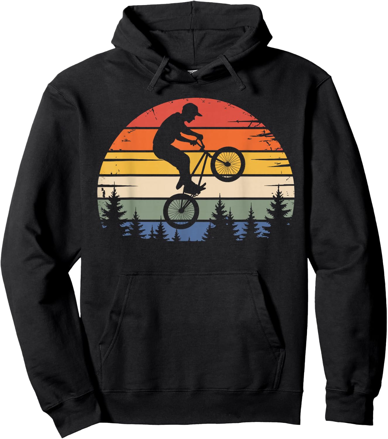 BMX Art Women Toddler Boys Off Road BMX Riding BMX Hoodie - Hoodie | Black