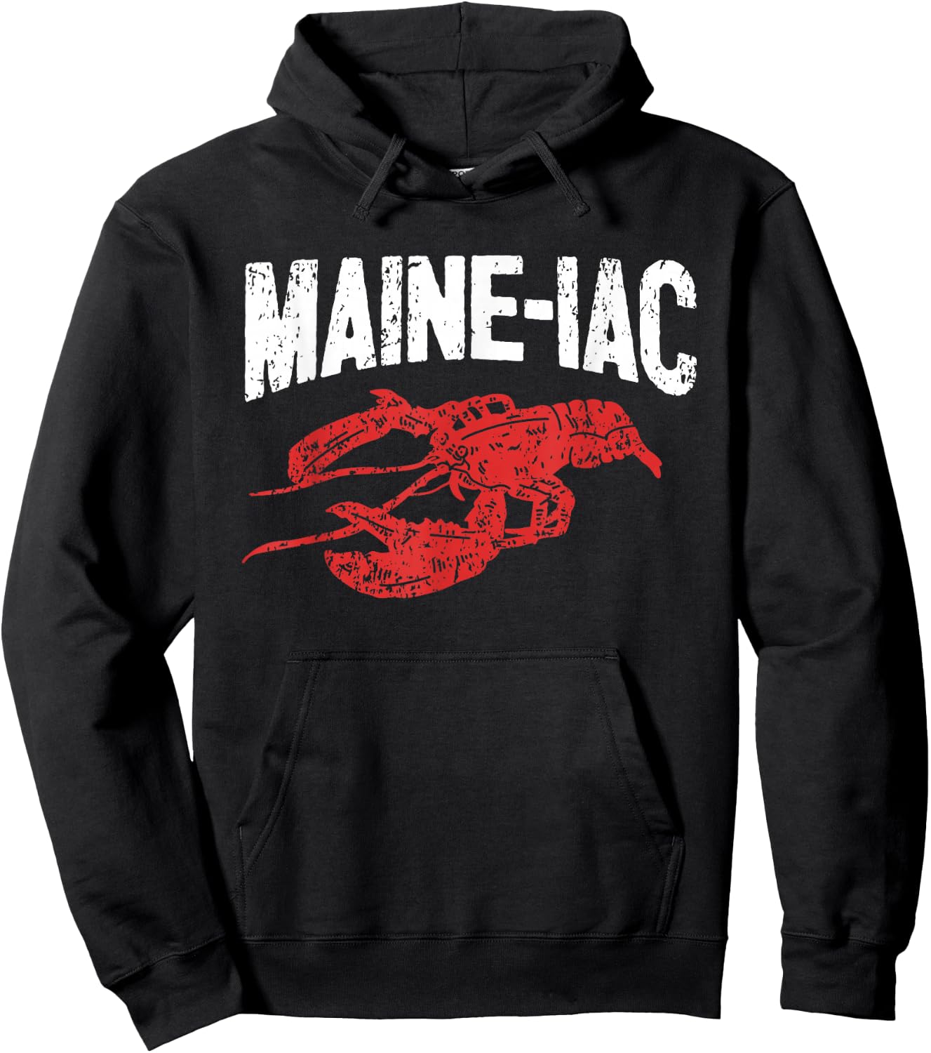 Maine Lobster Seafood Lover I Maineiac Lobster Lover Hoodie - Hoodie | Black