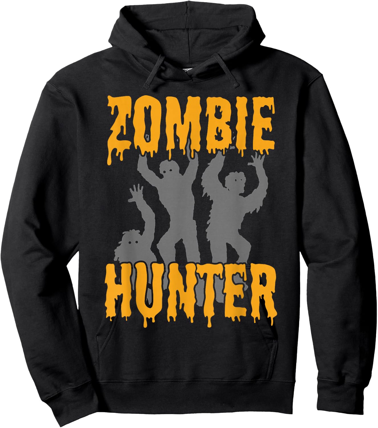 Funny Zombie Hunter Halloween party costume Hoodie - Hoodie | Black